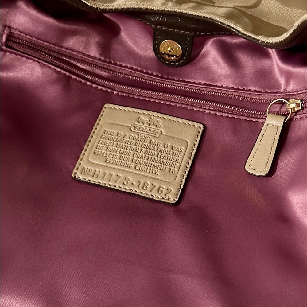 Coach Beige Signature Collection Women's Bag (w/free shipping) - Picture 7 of 11